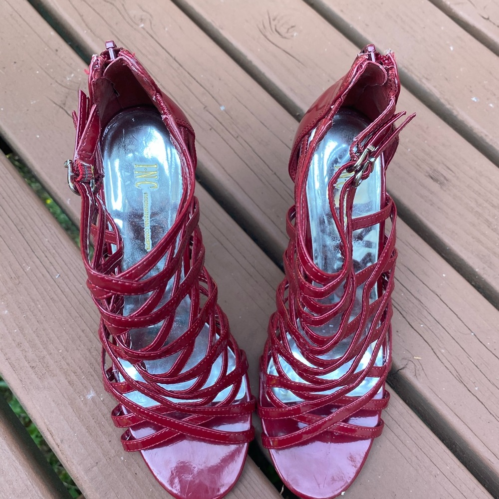 Sexy red heel pumps see through size 6 - Picture 2 of 4